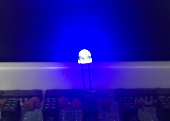 4.80mm Round With Flange Wide Viewing Angle Type Blue LED